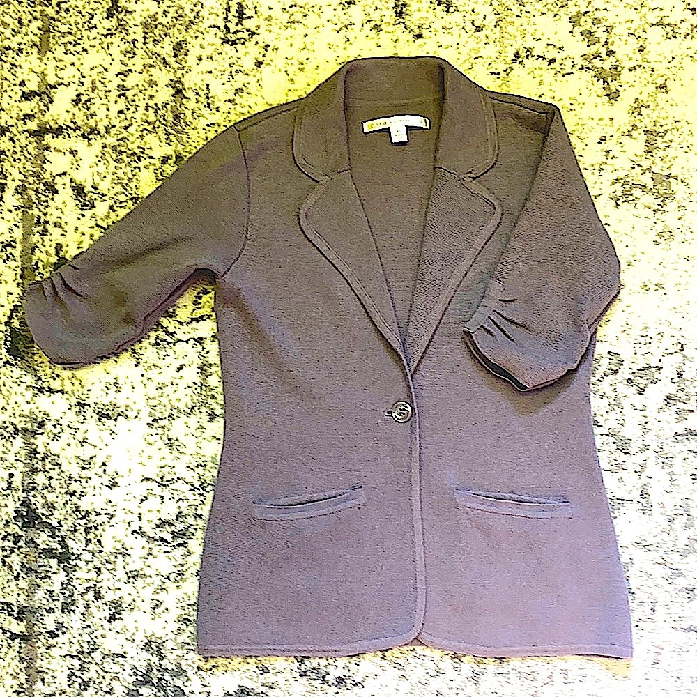 Lauren Conrad 3/4 Scrunch Sleeve Sweater Blazer